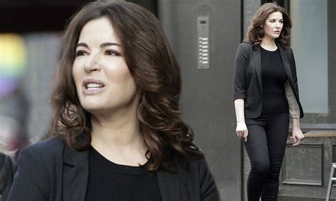 nigella lawson shows off her slimmed down figure as she shoots scenes for new show daily mail