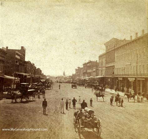 Lawrence Kansas Massachusetts Street 1867 Historic Photo