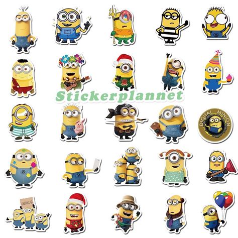 Minions Despicable Me Bob Kevin Stuart Sticker Packs 50 Set Etsy