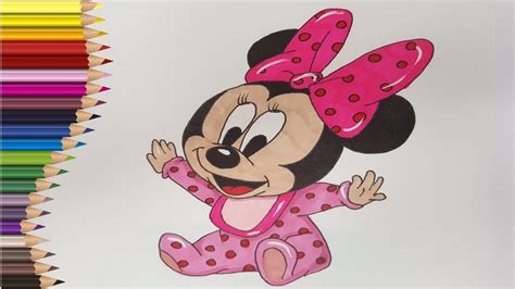 💙 ️💛invata Sa Desenezi Desene Disney Minnie Mouse Baby Desenam