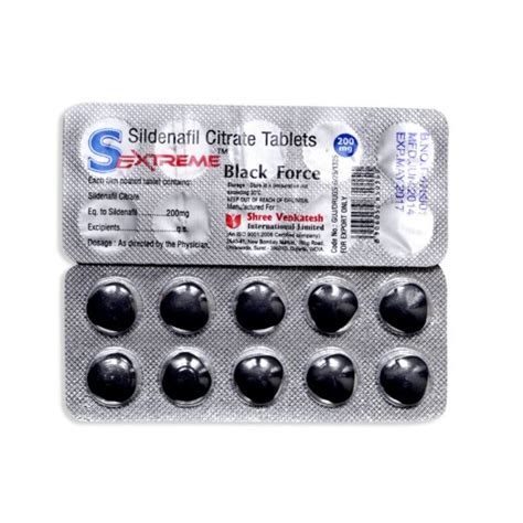 sextreme black force sildenafil viagra 200 mg viagra