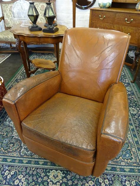 27 w club chair vintage chocolate brown buffalo leather antiqd finish handmade. Antiques Atlas - Vintage French Leather Club Chair.