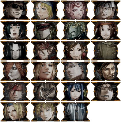 Wii Guilty Gear Xx Accent Core Plus Portraits The Spriters Resource