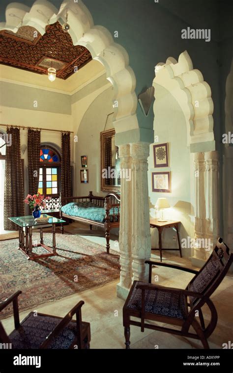 Bedroom Suite Neemrana Fort Palace Hotel Neemrana Rajasthan State India