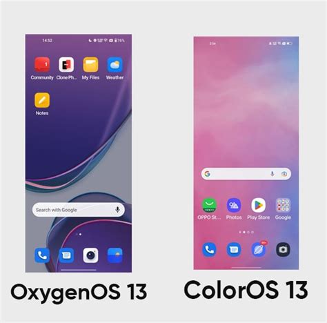 What Is The Difference Between Oxygenos 13 And Coloros 13 Rprna