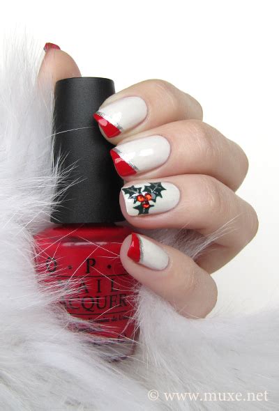Mistletoe Nails For Christmas 2012 Maris Nail Polish Blog