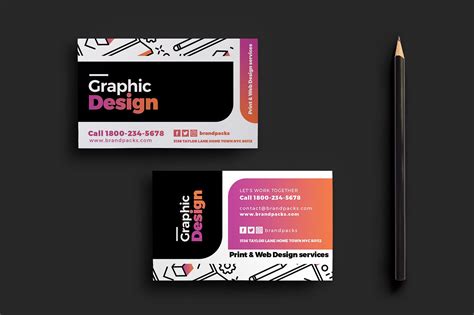 Graphic Designer Business Card Business Card Templates ~ Creative Market