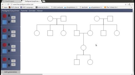 Visual paradigm's online pedigree chart software makes has all the pedigree chart symbols and connectors you need to create professional pedigree chart. How to draw genograms using Pedigree EasyDraw - (CS50's ...