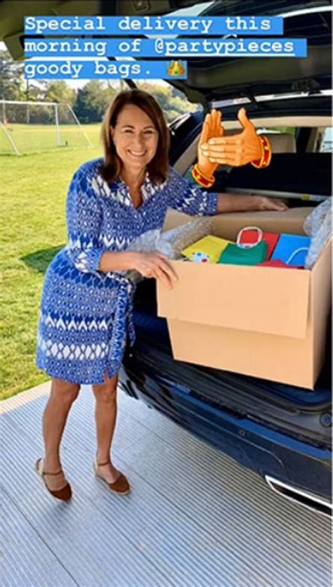 Carole Middleton Delivers Goody Bags Filled With Toys To Her Local