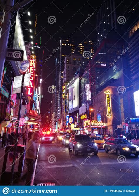 Wall Street At Night Editorial Photography Image Of Stresst 179845657
