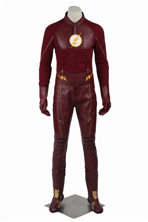 The Flash Season 2 Barry Allen Cosplay Costume Adult Halloween Costumes Flash Superhero Costume