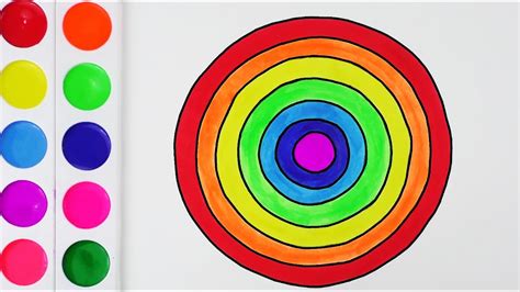 Aprende Los Colores Con Círculo Arte Y Colores Para Niños Cómo