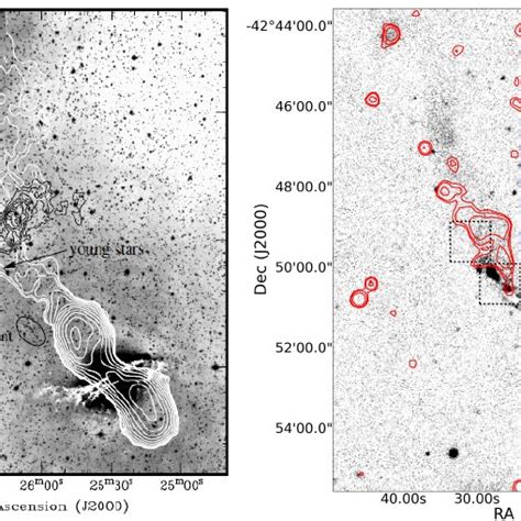 Left Optical Image Of Cen A In The Range λ 3850 − 5400 Å Provided