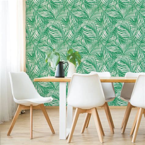 Palm Wallpaper Peel And Stick Monstera Palm Wallpaper Removable