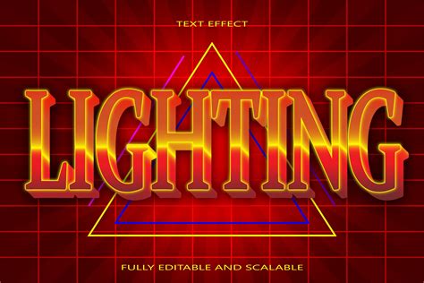 Lighting Editable Text Effect Graphic By Maulida Graphics · Creative