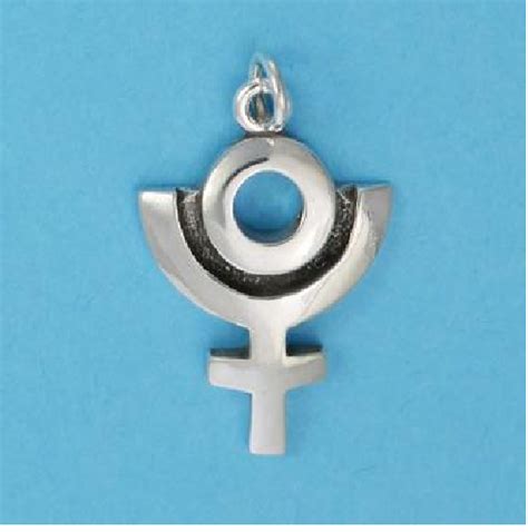 Planet Pluto Symbol Fine Charm Jewelry 925 Sterling Silver Or 22 K Gold