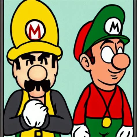 Mario And Luigi As Walter White And Jesse Pinkman Stable Diffusion