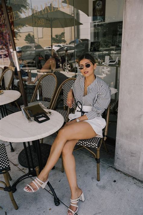 28 Looks Casuais Estilosos Para Testar Este Mês Fashion White Heels Outfit Sandals Outfit Summer