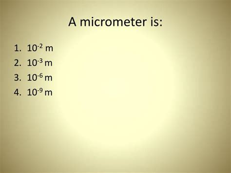 Ppt A Micrometer Is Powerpoint Presentation Free Download Id2127888
