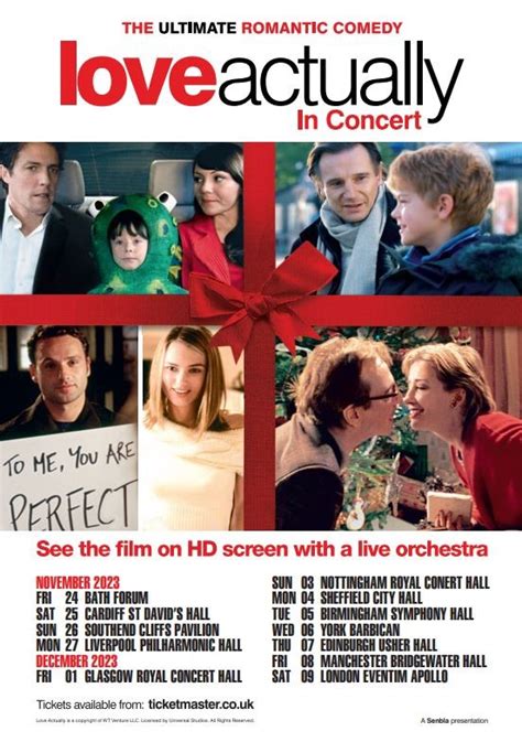 Tickets Now On Sale For Love Actually In Concert Thefestivals