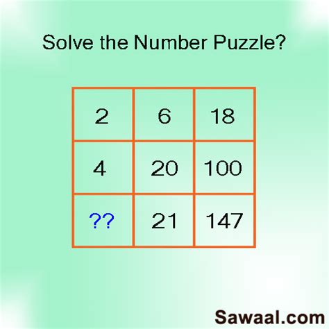 Number Puzzle 2