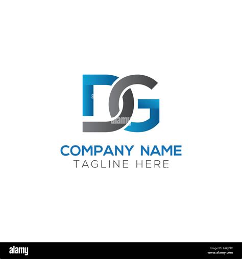 Initial Dg Letter Logo With Creative Modern Business Typography Vector