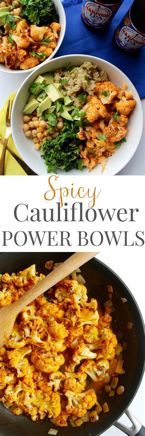 An herby, fresh vegan power salad featuring cauliflower, apples, shallots, roasted spiced. Spicy Cauliflower Power Bowl - pumpkinandpeanutbutter ...