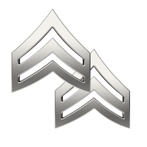 Buy Sergeant Chevrons Collar Brass Pins Set Of Two Rank Insignia