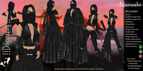 Second Life Marketplace Dragansvarg ® Nanashi Female Samurai