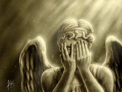 Weeping Angel Painting At Explore Collection Of