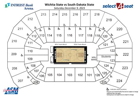 Seating Charts Events And Tickets Intrust Bank Arena