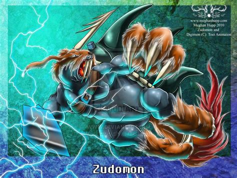 Digimon Zudomon By Juctoo On Deviantart Digimon Digimon Digital