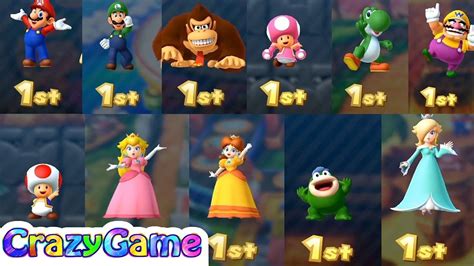 Mario Party 10 All Characters Co Op 4 Player Celebrate 1st Animation