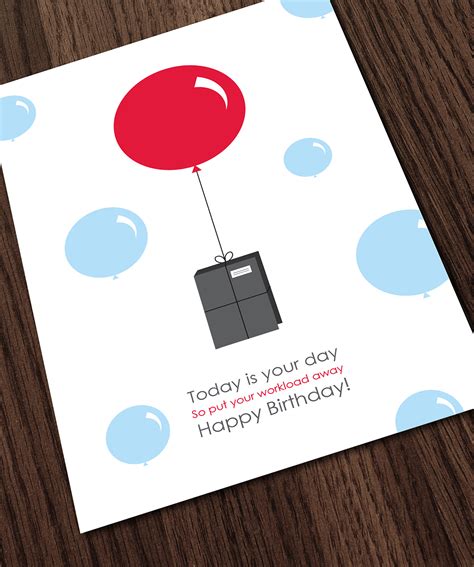 Here's a simple but elegant birthday card to give your partner. Minimalist Birthday Cards : Volume 2 on Behance
