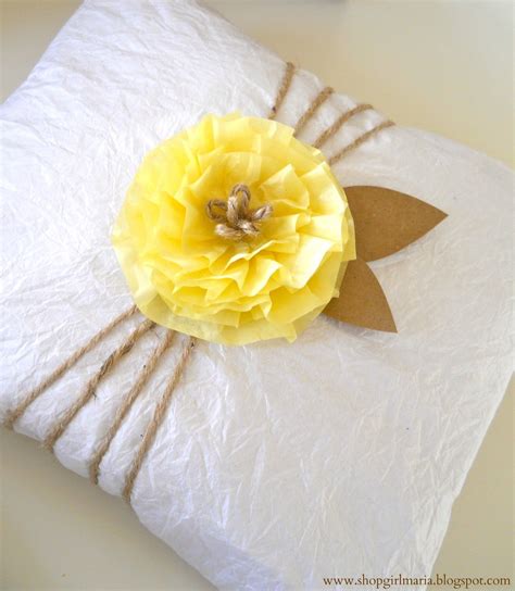 Tissue Paper Flower Wrapped T I Think I Would Make The Flower In A