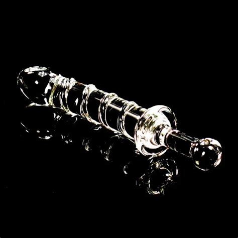 Crystal Penis Dildos With A Handle Glass Sex Toys Women Men Masturation Anal Butt Plug From