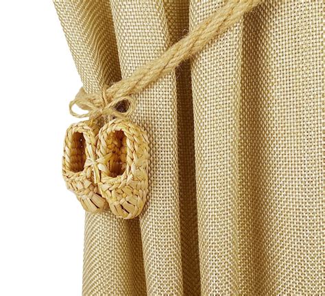 Curtain Tie Back Rustic Style Tiebacks Country Style Tie Etsy