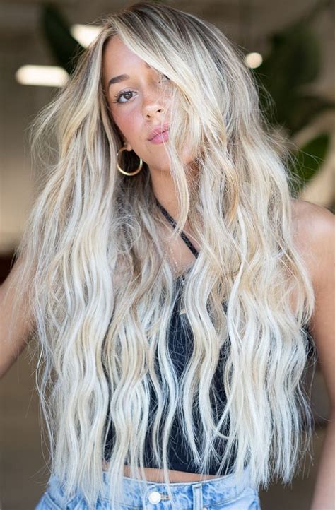 Best Blonde Hair Ideas Styles For Platinum Beach Wave Blonde Hair