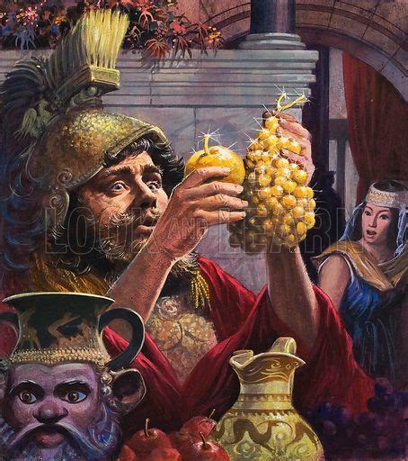 Illustration Of King Midas Turning His Food Into Gold In 2021 King
