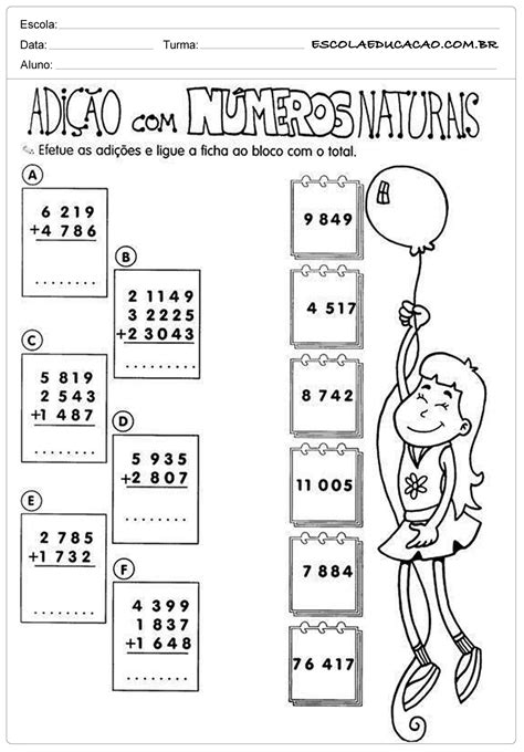 Atividades Educativas Atividades De Matemática Para Imprimir