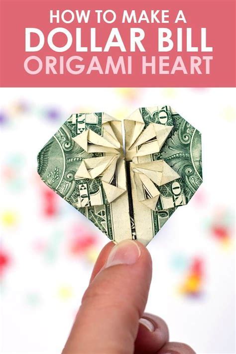 Step By Step Instructions For How To Make An Origami Heart Dollar