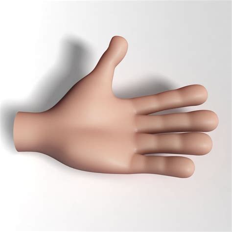 3d Modelscartoon Hand 3d Obj857358