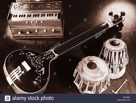 Popular indian musical instruments products. Indian classical music instruments - Tabla, Harmonium, Tamboori Stock Photo, Royalty Free Image ...