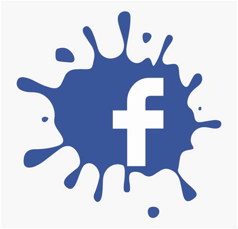 Facebook F Splat Splash Icon Logo Vector Free Vector Social Media Hd