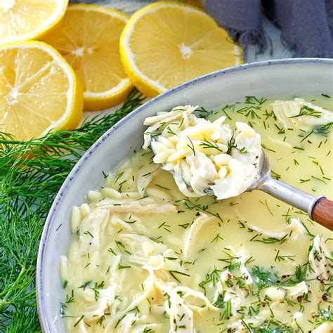 Avgolemono Greek Lemon Chicken Soup The Daring Gourmet