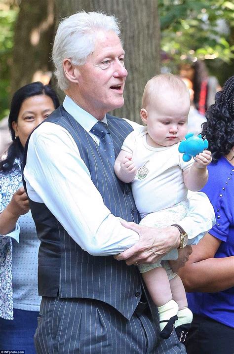 Bill Clinton Plays In The Park With Chelseas Baby Charlotte Daily
