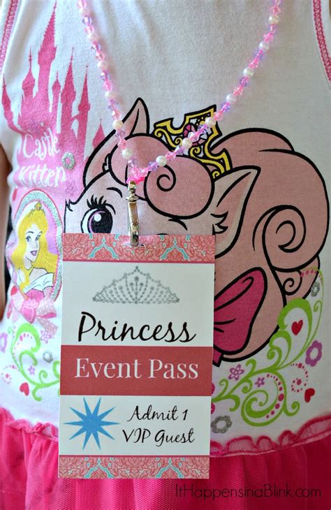 Diy Princess Event Pass For Fun Princess Costumes