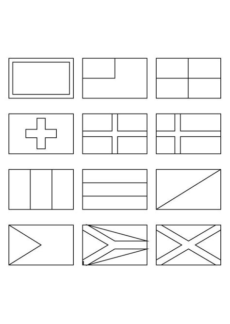 coloring page national flags img