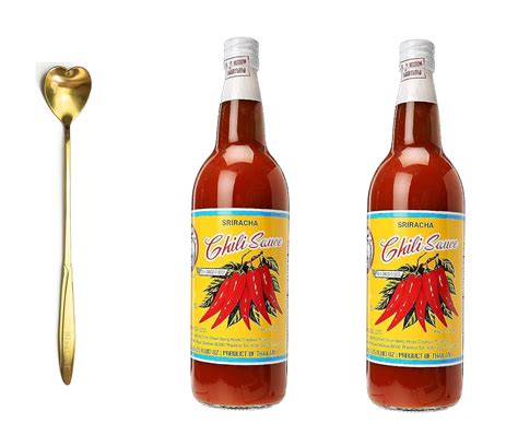 Shark Brand Sriracha Chili Sauce Medium Hot 25 Ounce Bottle Plus Ninechef Brand