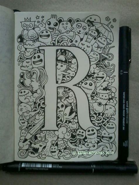 Open and limited edition artwork by the amazing frank morrison, one of the top selling ethnic artists in the country. Letter 'r' doodle By kerby rosanes | nifty ideas